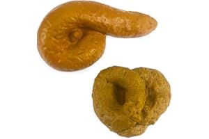 Nakimo Fake Poop Prank Funny Poop Toys Gag Gift Realistic Mischief Novelty Toys for Joke Trick Halloween April Fool 's Day Party, Pack of 2