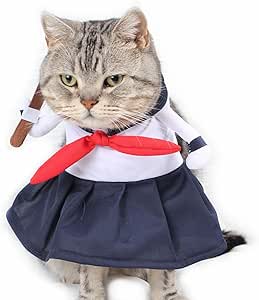 amazon com traumdeutung funny small dogs clothes cosplay outfit cat cartoon costume for pet cosplay suit apparel m pet supplies