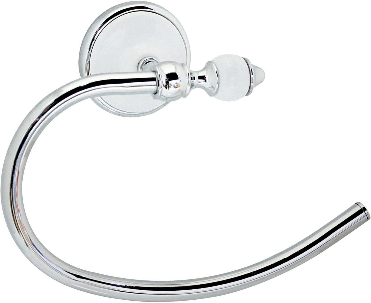 MODONA Towel Ring White Porcelain & Chrome Arora Series Amazon.co