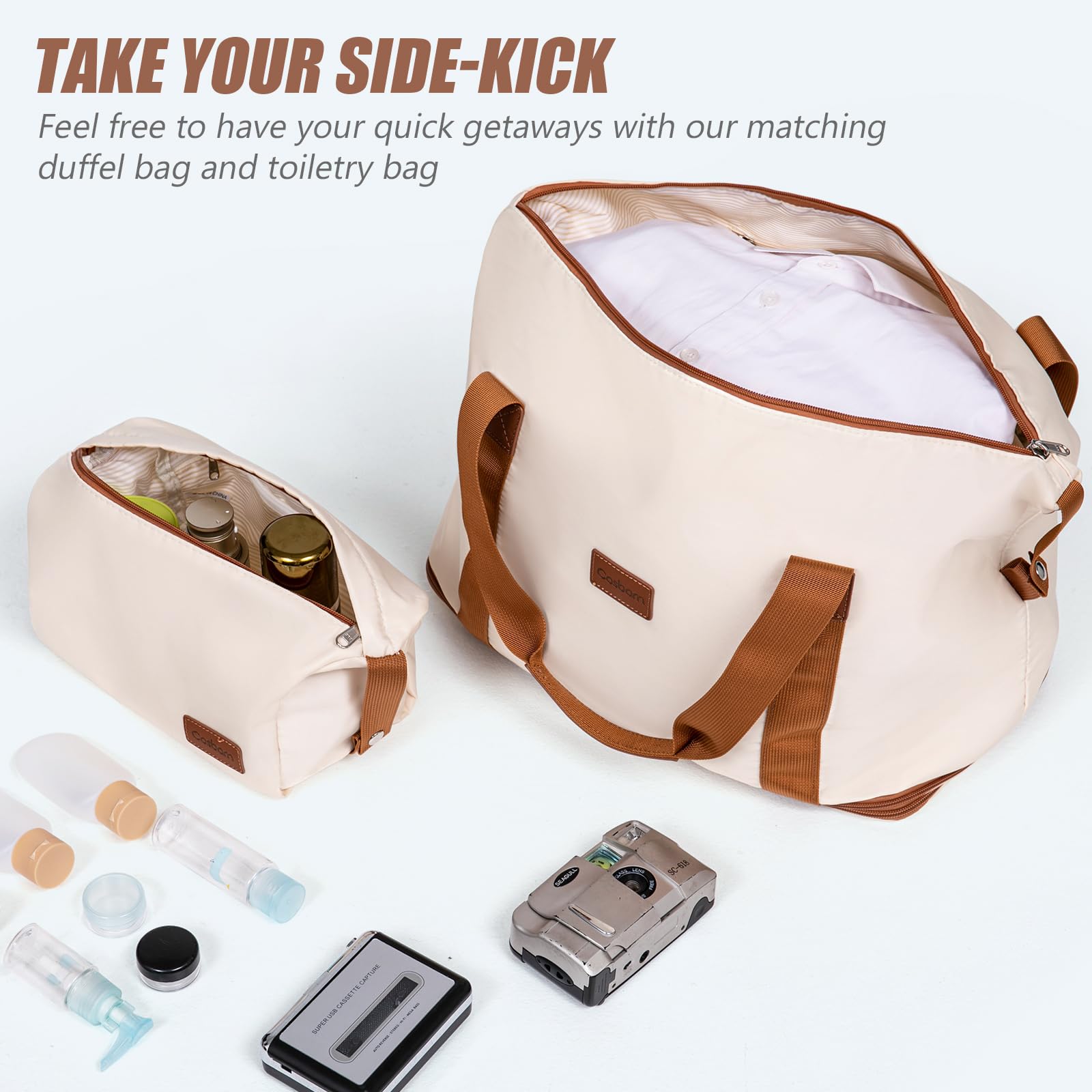 Cosbarn Luggage Sets 5 Piece with ABS Hardshell, Hardside Suitcase Set with Spinner Wheels Tsa Lock, Lightweight Hard Case Waterproof Travel Suitcases with Wheels for Women Men, Black