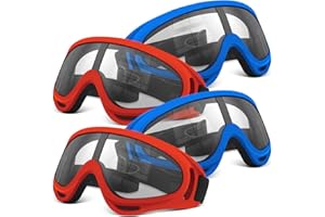 POKONBOY 4 Pack Protective Goggles Safety Glasses Eyewear Compatible with Nerf Guns for Kids Teens Game Battle
