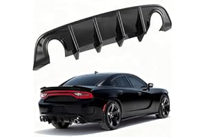 AARIGUTHEL 2015-2023 Dodge Charger SRT Daytona Scat Pack R/T 392 & SRT GT R/T Rear Lip Bumper Diffuser Valance Valance Rear Bumper Lip Splitter Spoiler Diffuser Carbon Style (Non Widebody Model)