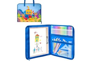 Boczif Art Portfolio Tote Bag, Art Portfolio Case 18’’ x 14’ for Kids and Students Organization, Storage Carrying Case for Paint Pen Artwork Sketch Drawing Paper Drawing Pads Supplies