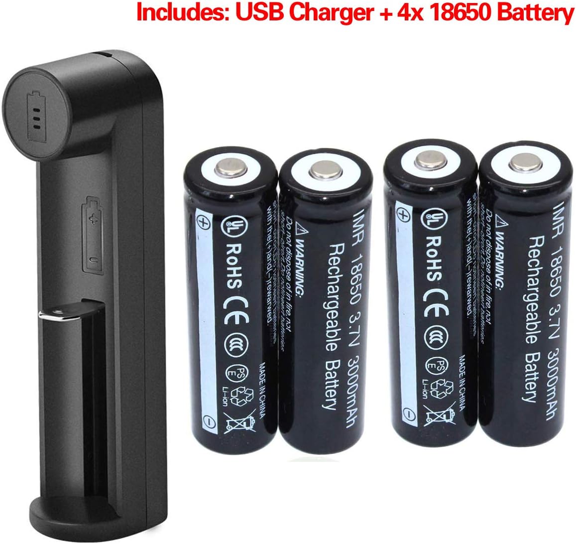 Universal USB Charger Holder set for LED Flashlight Torch Lamp headlamp