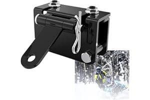 AAAWZDWD Universal Snowmobile Bumper Hitch，Adjustable Heavy Duty Steel Snowmobile Sled Trailer Tow Hitching Kit Compatible with Doo Polaris REV Arctic Cat Yamaha