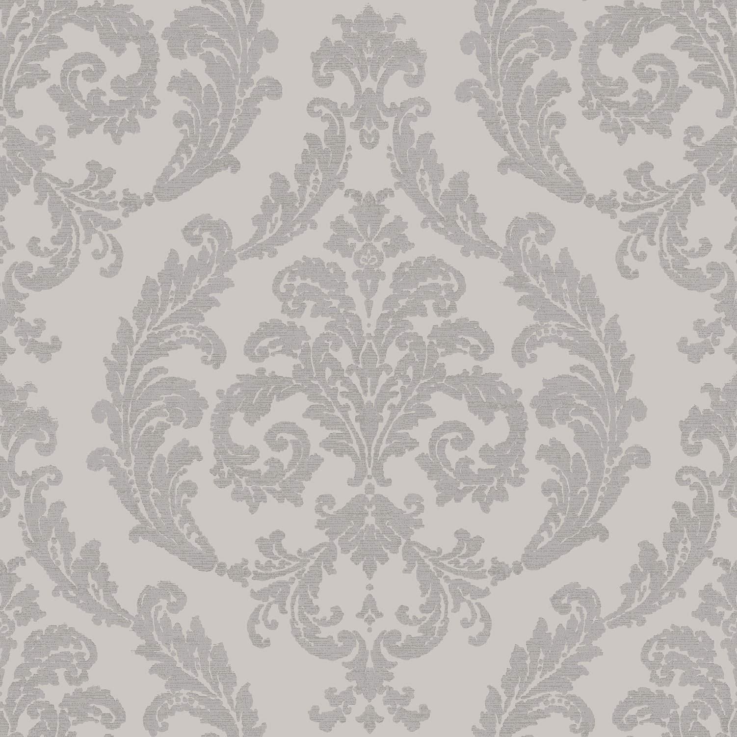 Galerie G67609 Palazzo Large Scale Damask Design Wallpaper, Grey, 10m x 53cm