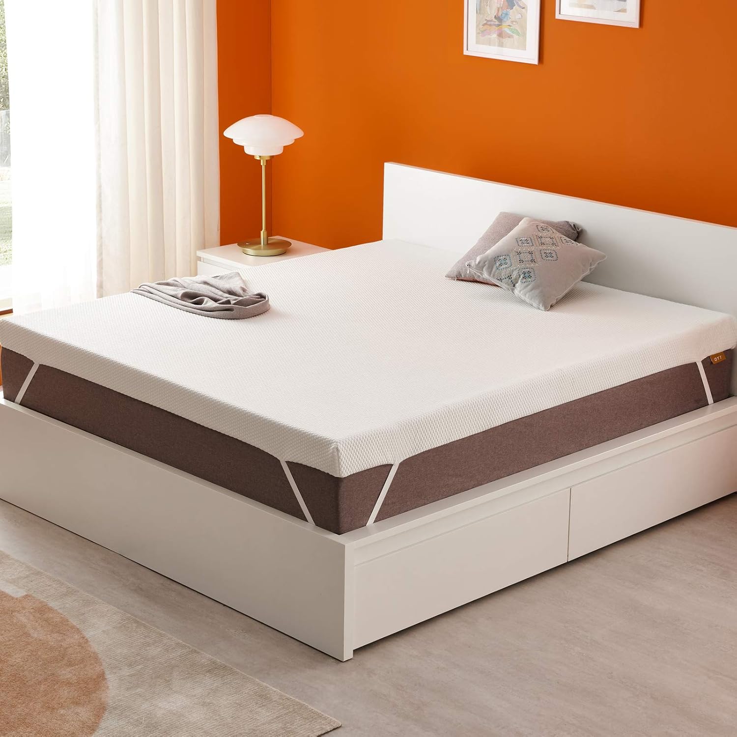 OYT Full Size Mattress Topper,3 Inch Gel Memory Foam Mattress Topper for Cooling Sleep & Pressure Relieving,Mattress Pad in a Box with with Removable & Washable Cover, CertiPUR-US Certified: Kitchen & Dining
