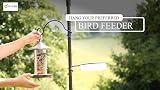 DIVCHI Bird Feeder Station with 2 Dishes, Metal Stand, Hanging Pole view 9
