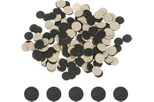 HARFINGTON 240pcs Round Adhesive Felt Circles, 12mm 15/32" Pre Cut Felt Craft Stickers Non-Woven Mini Felt Fabric Circles for