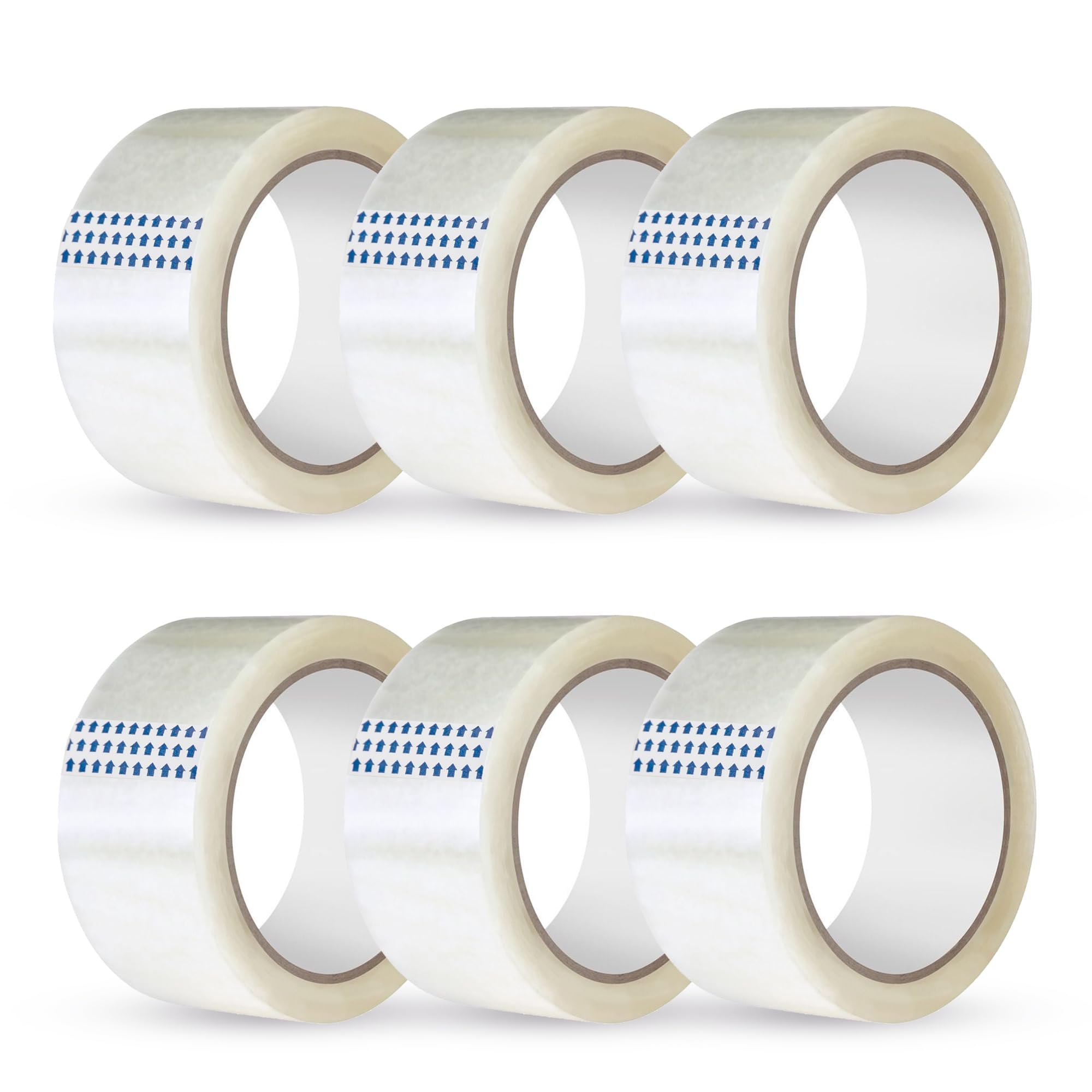Sabco - 6 Rolls Clear Tape - Low Noise 48mm X 66m Clear Packing Tape - Low Noise Packaging Tape - Packing Tape For Packing Boxes - Heavy Duty Tape - Heavy Duty Packing Tape Rolls - Parcel Tape