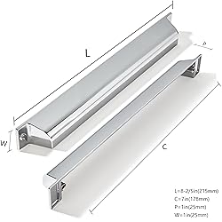ZAUYX 10 Pack 7 Inch Center to Center Polished