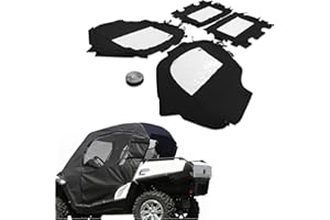 HECASA Soft Cab Doors & Rear Panel Enclosures Compatible with 2011-2020 Can-Am Commander 800 1000 Soft Door Accessories Kit