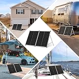 DOKIO 100W Foldable Portable Solar Panel 12V Monocrystalline Suitcase view 8