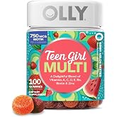 OLLY Teen Girl Multi Gummy, Healthy Skin and Immune Support*- 100 Count | Kids Support, 14 Key Vitamins, Minerals, Biotin &amp; Antioxidants, Gluten Free, No Synthetic Colors, No Synthetic Flavors
