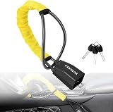 YUFANYA Steering Wheel Lock Car Anti Theft with 3 Keys Yellow YF102801 view 1