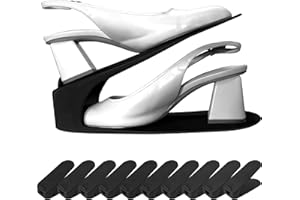 I M HOME LIVING One-Piece Shoe Slot Organizer 10 Pack, Space-Saving Stackers for Closet, Entryway & Shoe Rack | No Assembly Needed
