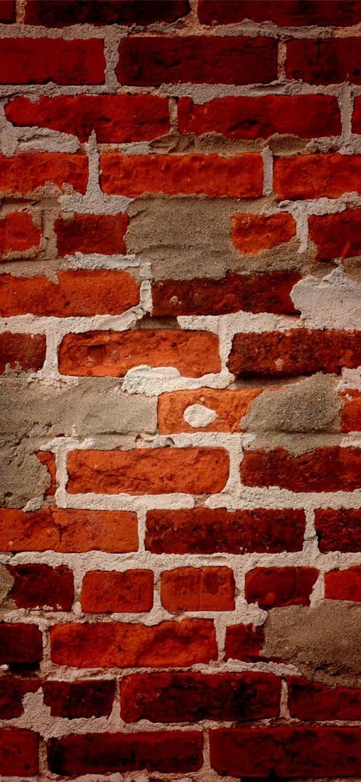 PeelitStickit Brick Texture in Red Style, Wallpaper Design, Wall Mural ID-004, vinyl, Multi-colour