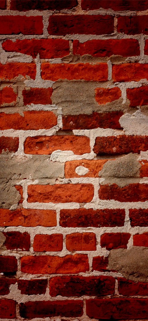 PeelitStickit Brick Texture in Red Style, Wallpaper Design, Wall Mural ID-004, vinyl