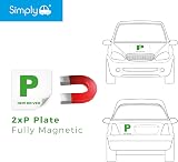 Simply TL1100 Pack of 2 Fully Magnetic Car P-Plates Twin Pack view 2