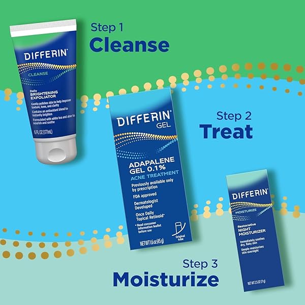DIFFERIN NIGHT CREAM WITH HYALURONIC ACID, RESTORATIVE NIGHT MOISTURIZER BY THE MAKERS OF DIFFERIN GEL, GENTLE SKIN CARE FOR ACNE PRONE SENSITIVE SKIN, 2.5 OZ (PACKAGING MAY VARY)
