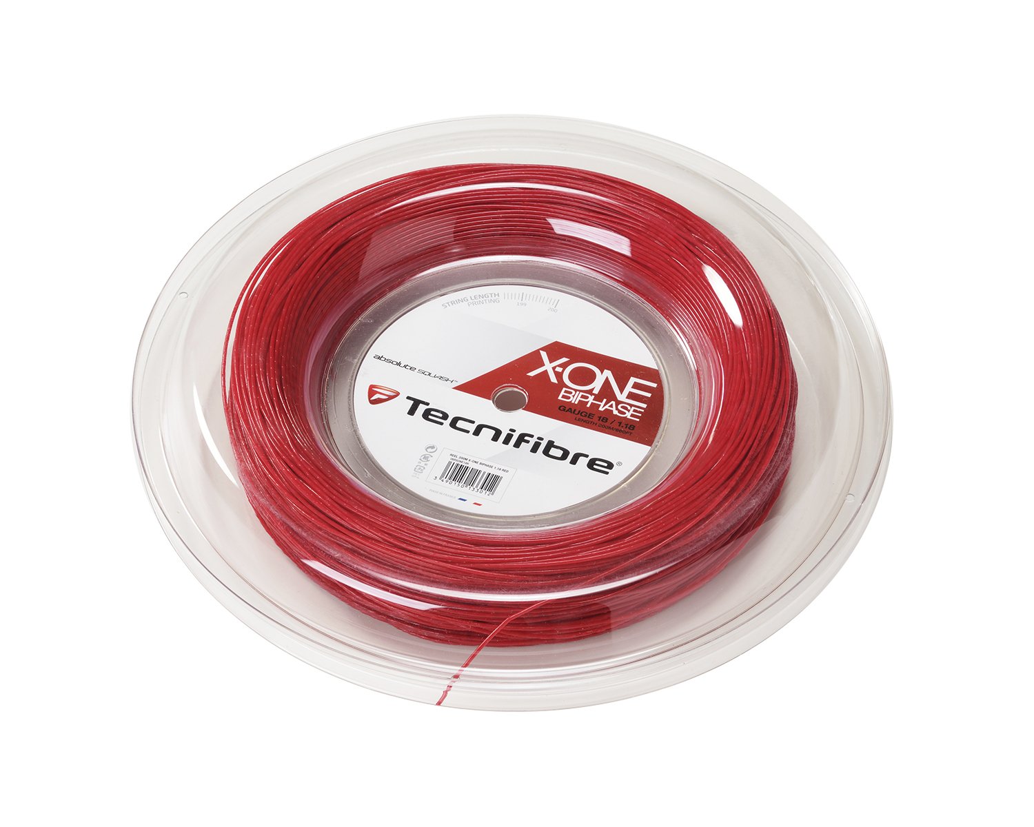Tecnifibre Adult Squash Cordage, Red, Single