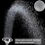 Bhina High Pressure Rainfall Shower Head - 5 Spray Modes, Swivel, Fixed Install view 7