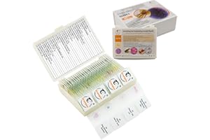 GRAMPUS 30 Prepared Microscope Slides with Specimens for Kids Students-Animal and Plant Microscope Slide Sets - Random Delivery (Either One Set) for Biological Lab, Children's Science Education, Homeschooling