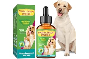 NECALON Dog Cough Treatment, Natural Pet Cough Drops, Effective Dog Cough Drop for Suppressing Allergy, Dry, Wet & Barky Cough, 60ml