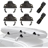 Quick Fast Caliper Fixation for Car Roof Box, 4Pcs | Quick Clip Accessory Pack, For Luggage Box