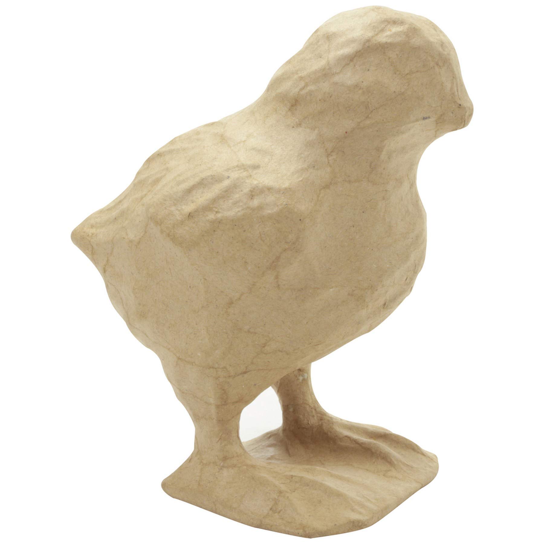 Décopatch SA208C - A brown papier-mâché stand - Size: 11.5x8x12.5 cm, Chick - DIY - Customisable Décor - Completely Personalise - Creative Leisure Activity
