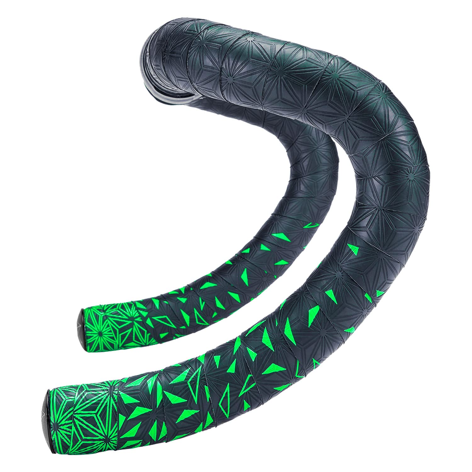 SUPACAZ Unisex Adult Super Sticky Kush - Star Fade Neon Green Handlebar Tape Handlebar Tape - Neon Green Star fade,.