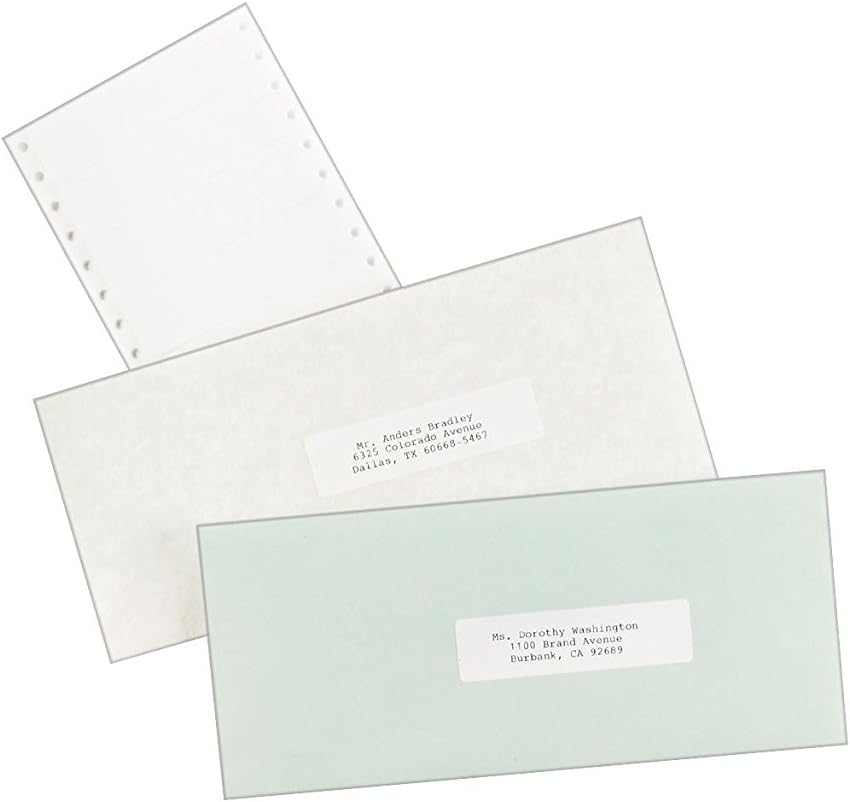 Avery Continuous Form Computer Labels for Pin-Fed Printers 3-1/2 x 15/16, Box of 15, 000 (4031) : Continuous Form Labels : Office Products