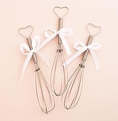 Mini Whisk with Heart Shaped Handles | Set of 12