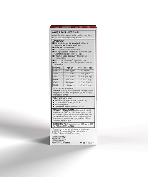 CHILDREN’S PAIN & FEVER ACETAMINOPHEN ORAL SUSPENSION