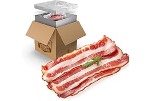DEN'S HOT DOGS Grumpy Butcher Premium Bacon, 2 Pack (1 lb each): Sliced & Naturally Hickory Smoked Heritage Duroc Pork - With Grumpy Butcher Gift Packages Specials Option