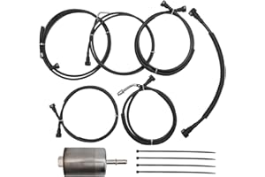 Coimoviol FL-FG0810 Fuel Lines Kit Nylon Compatible with GMC Yukon 2002-2004, Fit for Chevy Suburban 1500 Tahoe 2002 2003 2004, Replace# FL-FG0811