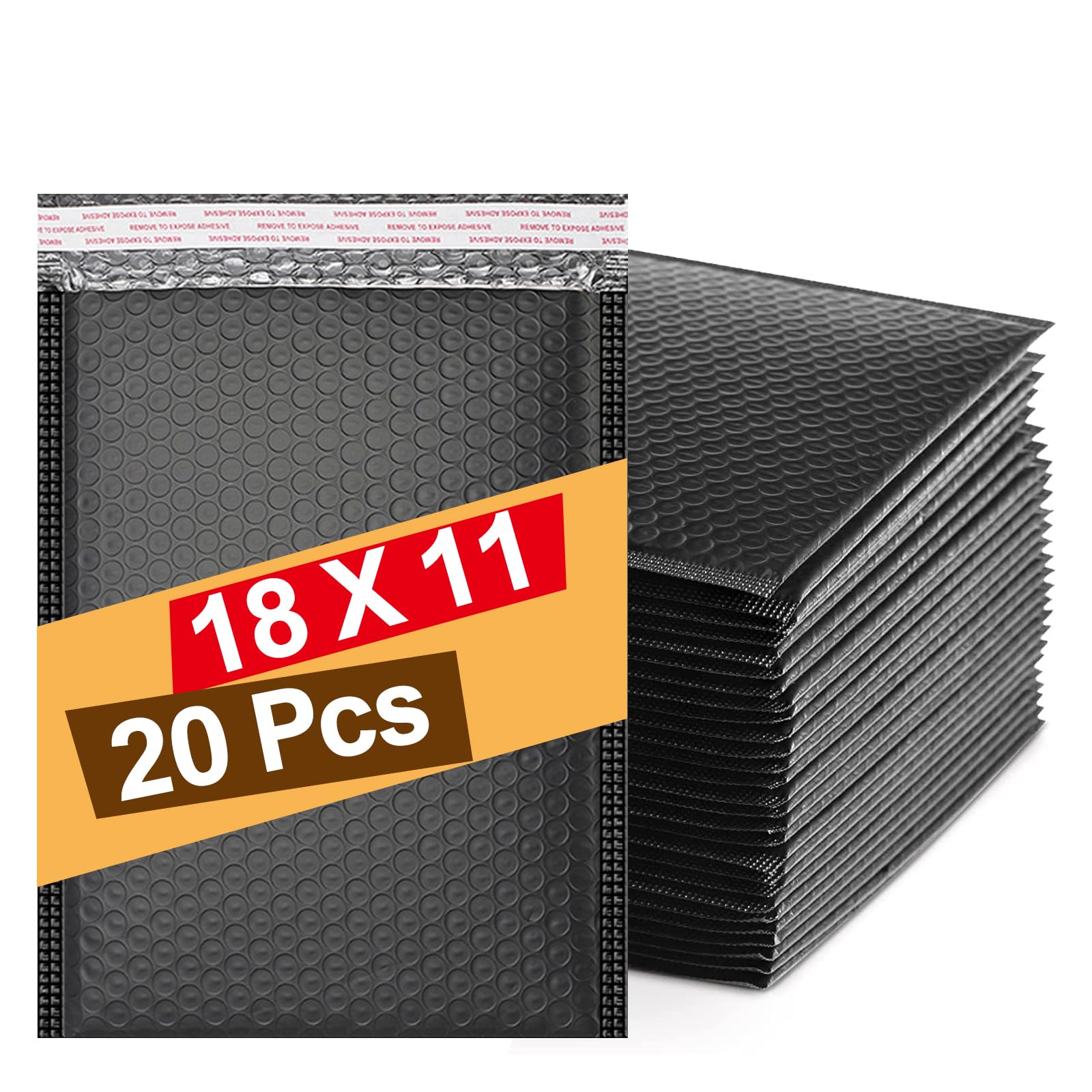 20pcs Padded Envelopes A6, Padded Bubble Wrap Envelopes Bags Small Bubbles mailers Poly Bubble Mailers Self Seal Shipping Poly Envelope for Packaging, Shipping, Mailing, — image 1