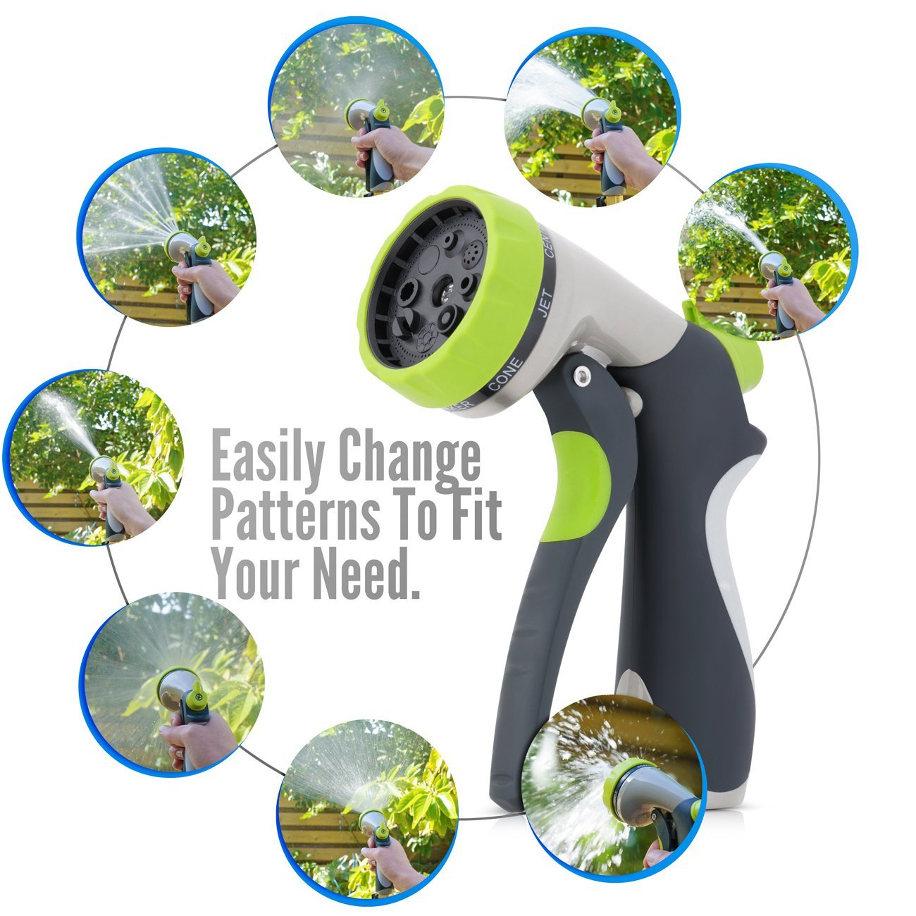 50ft Expandable Garden Hose Made of Triple Natural Latex Set + Free Bonuses