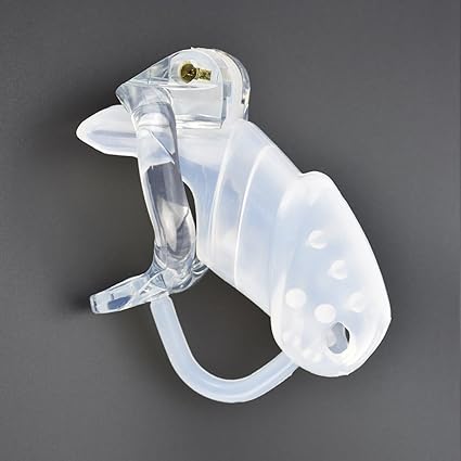 Raycity Spiked Silikon Männlich Keuschheitskäfig Gerät CB6000S Restraint Men Bondage Fetisch 234 (45mm Ring, Lang)