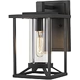 Minka Lavery Farmhouse Outdoor Wall Light 72471-66 Trescott Exterior Wall Lantern, 1-Light 60 Watts, Black