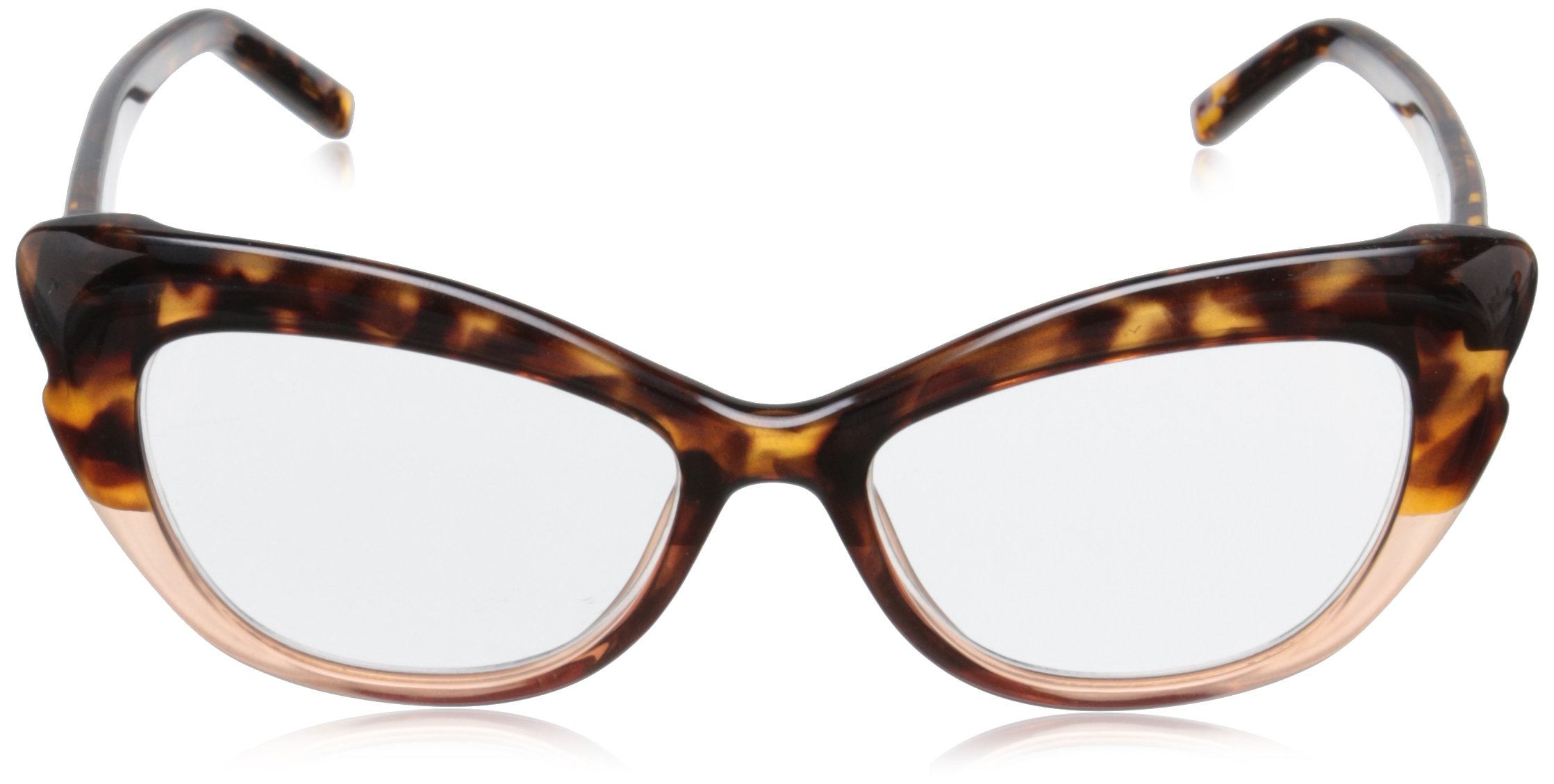 Kate Spade Women's Alva Cateye Readers, Tortoise Pink Fade & Clear 2.0