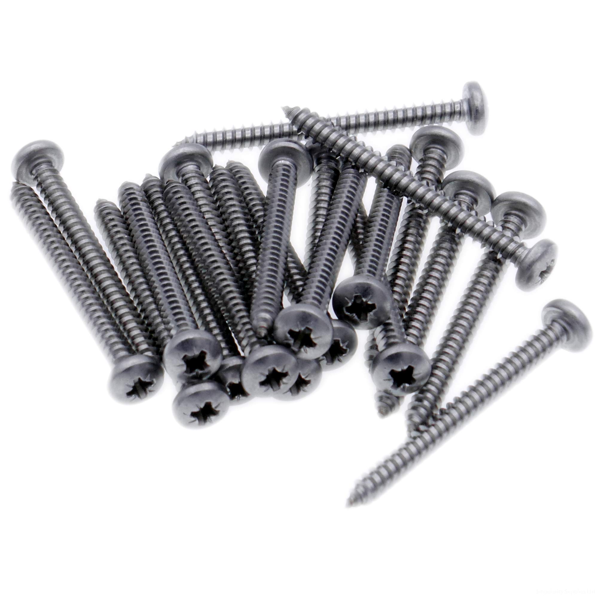 No.7 x 1 (3.9mm x 25mm) Pozi Pan Self-Tapping Screw - Stainless Steel (A2) (Pack of 20)