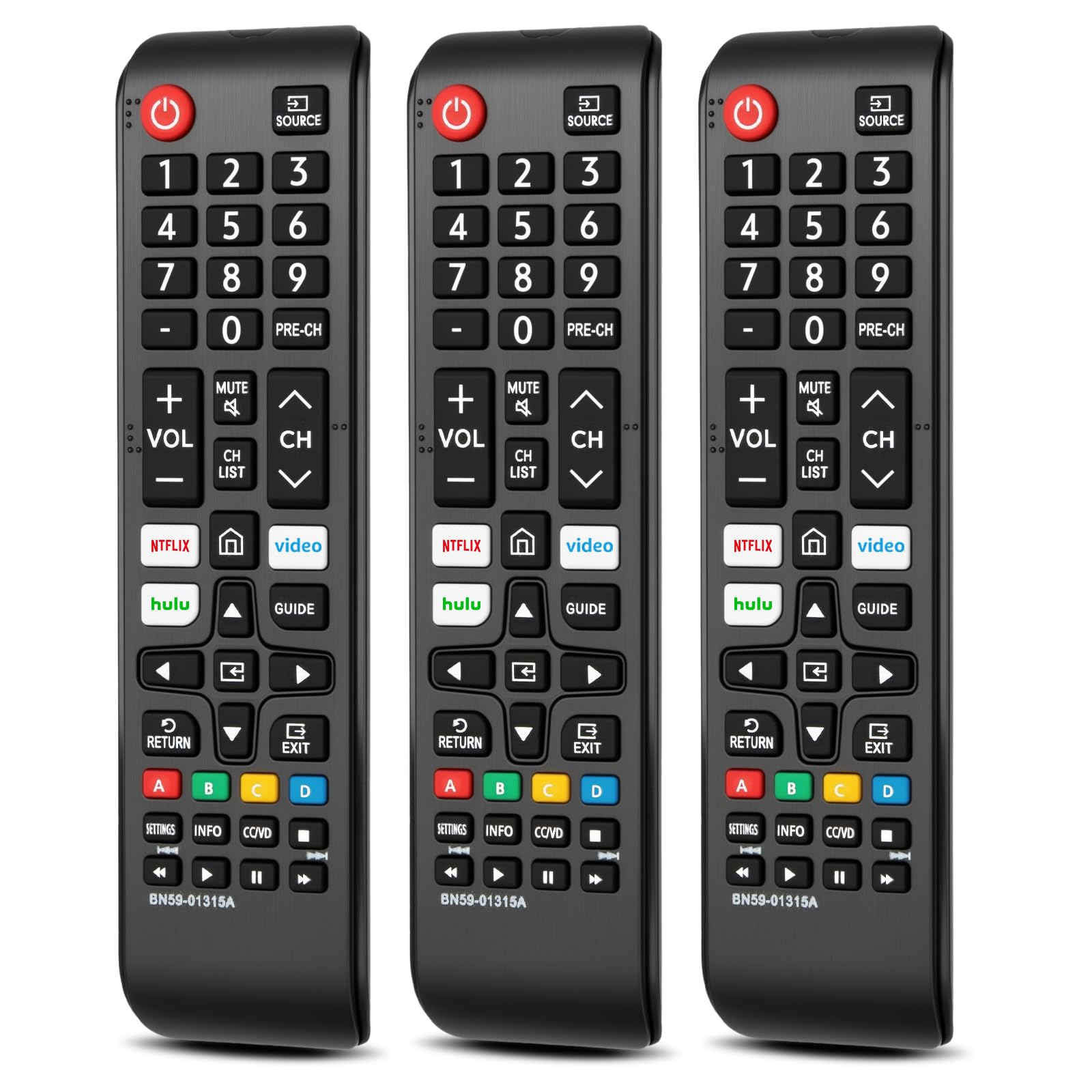 Photo 1 of (Pack of 3) Replacement for Samsung TV Remote Control, Universal Compatible with All Samsung LCD LED HDTV 3D Smart TVs