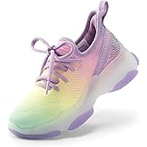 DREAM PAIRS Girls Slip-On Sneakers Kids Sparkle Pop Lightweight Jelly Sole Walking Shoes