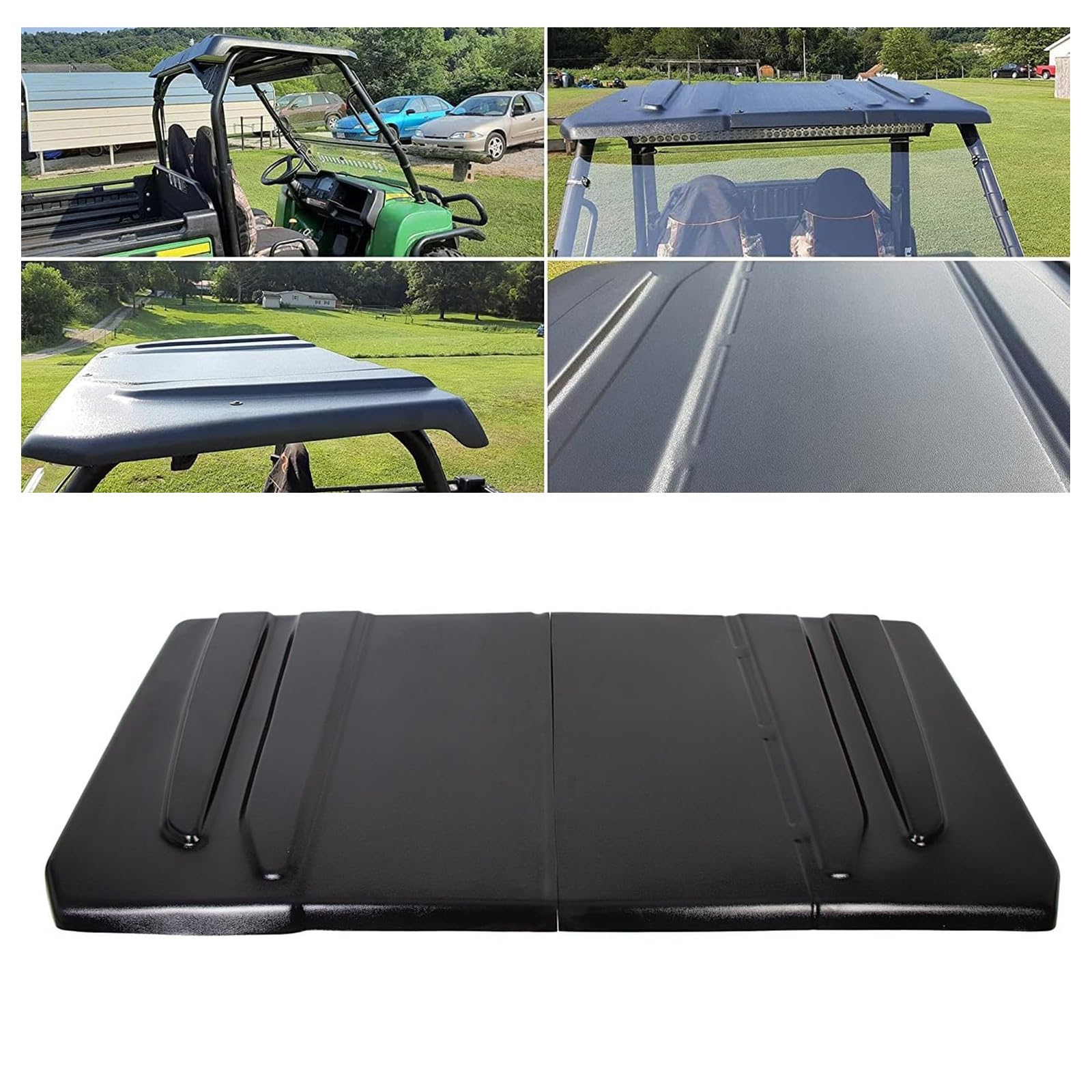 Photo 1 of HECASA Universal Hard Top Roof Compatible with JD Gator 625 825i/Kawasaki MULE 4010/Bobcat 3400/Yamaha Rhino/Kawasaki Teryx/Full Size Polaris Ranger New Black