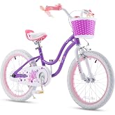 RoyalBaby Girls Bike Classic &amp; EZ Kids Bike, Balance and Pedal Bicycle, 12 14 16 18 20 Inch Toddlers to Big Kids 3-10 Years