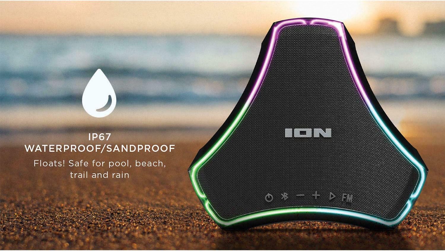 ion waterproof floating boombox