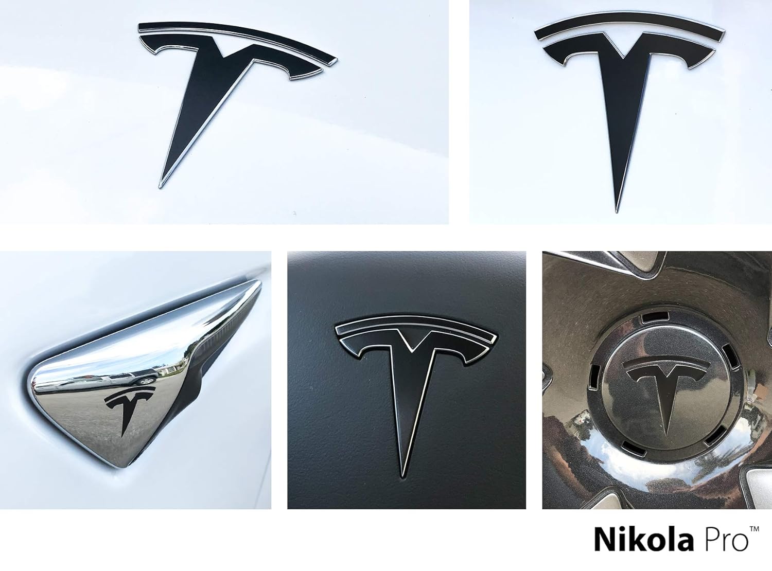 Black Friday Nikola Pro Tesla Model 3 Logo Decal Wrap Kit ...