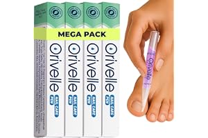 Orivelle Toenail Care Pen - Extra Strength Toe Nail Remedy - Professional Nail Solution for Fingernail with Tea Tree Oil (Pack of 4)