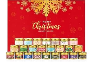 Candle Advent Calendar 2025 for Adult Women, 24 Days Countdown Calendar with 24 Holiday Scented Candle Christmas Suprise Gift